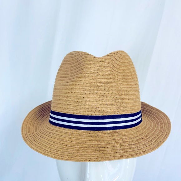 Janie and Jack Straw Fedora Hat size 4-5 ☀️spring summer - Picture 5 of 12